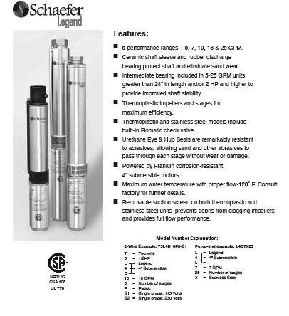 Schaefer pumps franklin electric