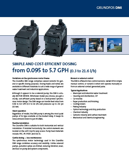 Grundfos Metering pump DMS