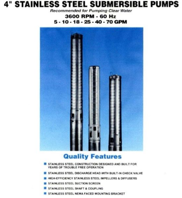 Stainless Steel Water Well Pumps