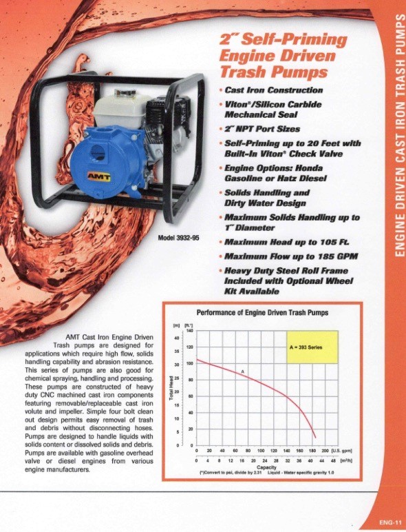 portable trash pump